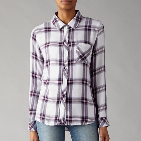Rails Hunter Plaid Button Down Blouse - Picture 2 of 9
